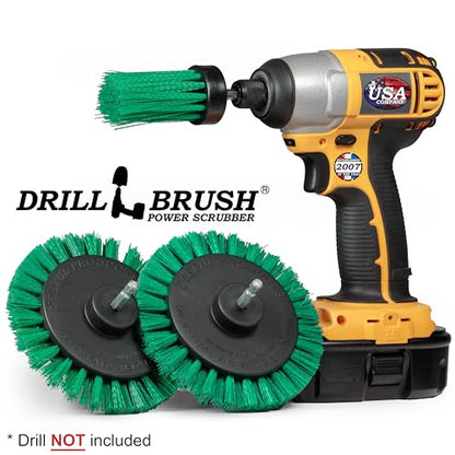 Drillbrush Dishwasher Safe Kitchen Appliance Cleaner Brushes for Drill - color: Green