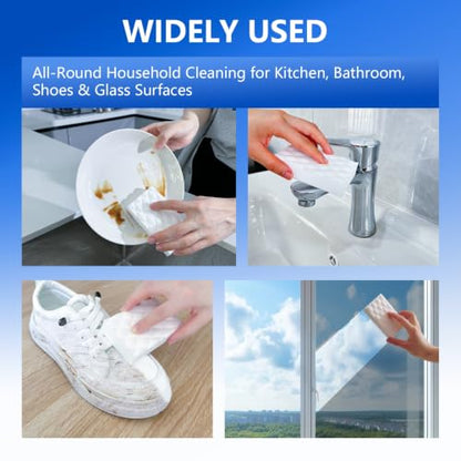 Magic Cleaning Sponge Eraser, 20 Pack Melamine Sponges 2X Density - color: White（20pcs）, size: 3.93x2.36x0.79in