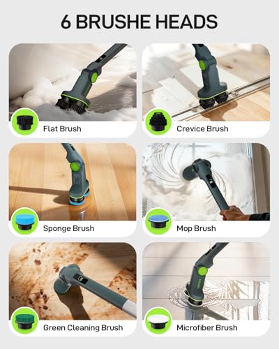Electric Spin Scrubber Cordless Cleaning Brush