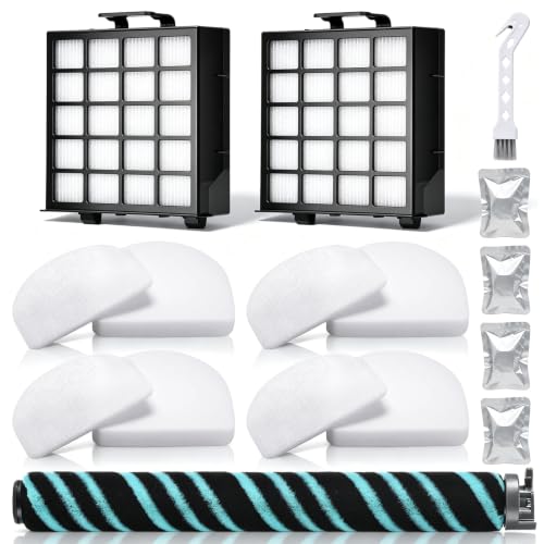 12 Pack AZ4002 Roller and Filter Replacement Set for Shark AZ4000