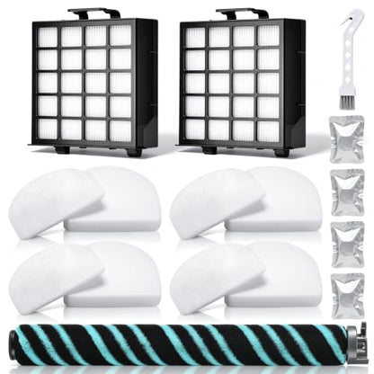 12 Pack AZ4002 Roller and Filter Replacement Set for Shark AZ4000