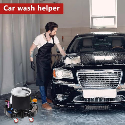 LCGP Bucket Dolly 5 Gallon Car Wash Professional Detailing Bucket Dolly with Heavy Duty Wheel Casters, Black - size: Dolly