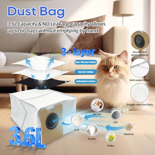 9 Pack Omni C20 Replacement Parts for Eufy Omni C20 Robot Vacuum