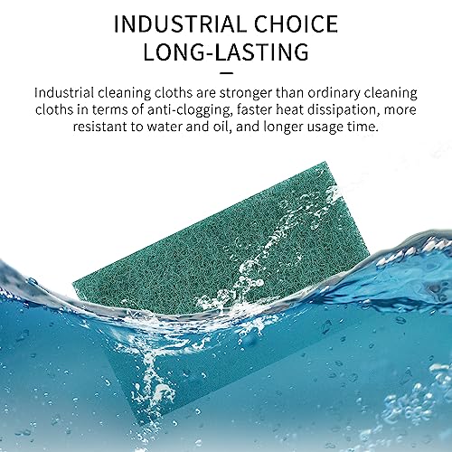 Scuff Pads - 10Pcs Scouring Pad 7447 - Very Fine Grade Hand Pads General Purpose Sanding Hand Pads 200 x 125mm/8" x 5" - color: 5 Red+5 Green
