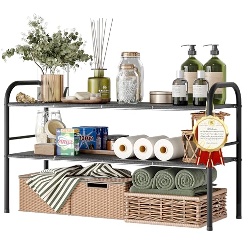 Under Sink Organizers and Storage,Expandable under cabinet organizer Shelf - size: 8 Panels