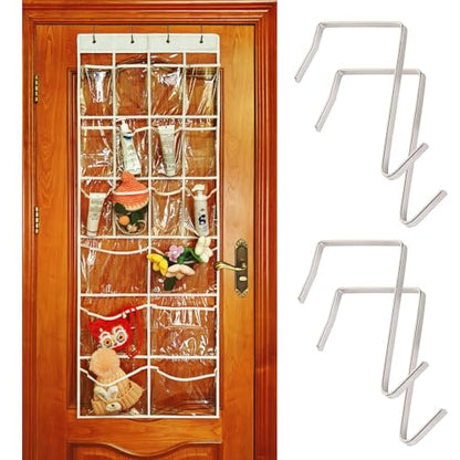 Over The Door Organizer 18 Large Mesh Shoe Storage Pockets（PVC） (transparent) - color: transparent