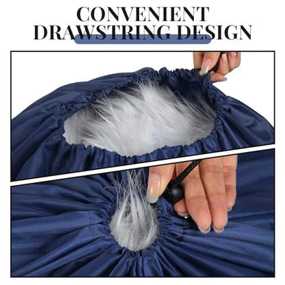 Woanger 12 Pack 28 x 45 Inch Extra Large Laundry Bags Bulk, Navy Blue - color: Navy Blue
