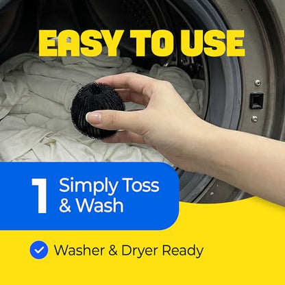 HASHI 12 Pack Pet Hair Remover for Laundry, Washer & Dryer Balls, Black - color: Black