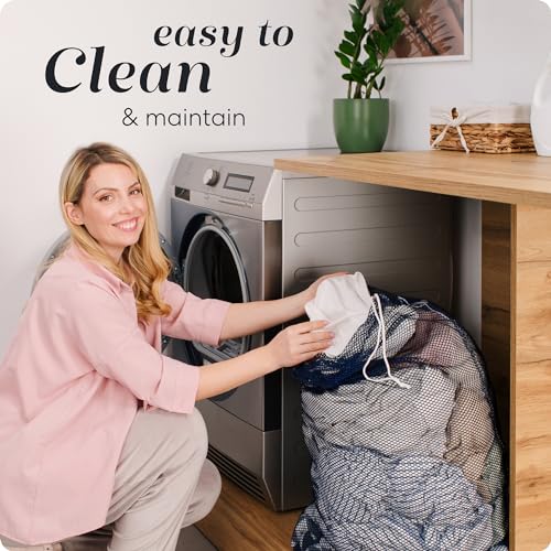 Handy Laundry Mesh Laundry Bags 2 Pack, XL 24x36 in, Heavy Duty Nylon - color: Blue