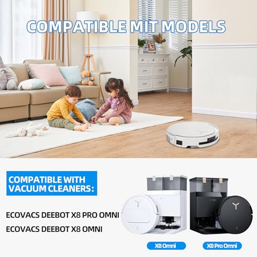21 Pack Accessories for ECOVACS DEEBOT X8 PRO OMNI / X8 OMNI Robot Vacuum - color: 21 Pack X8 Accessories