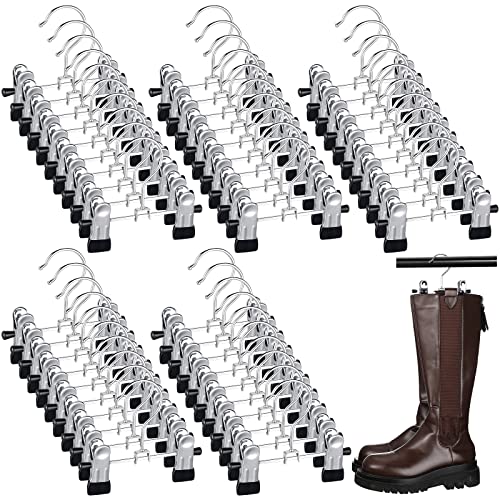 Yinkin 50 Pcs Boot Hangers with Double Adjustable Clips
