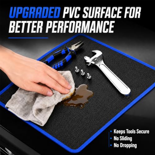 Flexible Magnetic Tool Mat 1PCS Magnetic Tool Tray with Strong Magnets - size: L