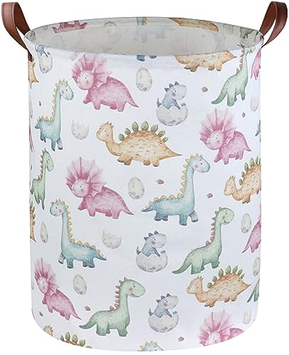 ESSME Dinosaur Laundry Basket,Dinosaur Laundry Hamper for Room Decor,Baby hamper,Nursery Hamper,Cute Basket.(Cute Dinosaur) - color: Cute Dinosaur