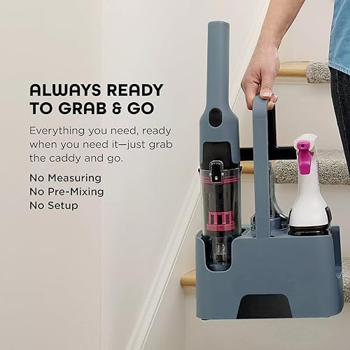 StainForce Cordless Portable Spot & Stain Remover, Deep Carpet Cleaner, Lightweight Handheld Fabric Washer for Pet Messes, Couch, and Car Seats