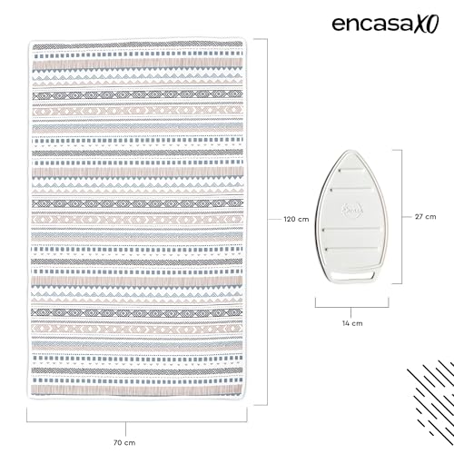 Encasa XO Ironing Mat, Heat Resistant Pad 48"x28" Aztec - color: Aztec, size: Large