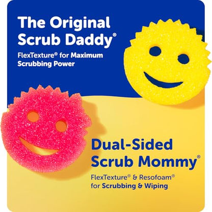 Scrub Daddy Scratch-Free Multipurpose Kitchen Sponges - Bulk Dish Sponges for Kitchen, Bathroom, Household Cleaning & More - Made with BPA-Free Polymer Foam (9 Count) - size: 9 Count (Pack of 1)