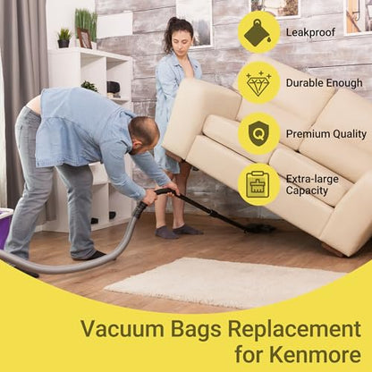 50558 Canister Cleaner Bag Replacement for Kenmore Vacuum - style: 12 Pack