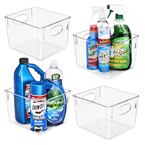 Sorbus Fridge Organizers and Storage, Clear Plastic Bins (Medium, 4 Pack) - size: Medium, style: 4 Pack