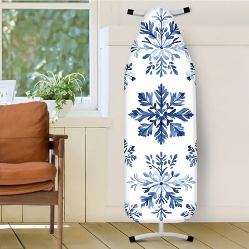 Nuxovilar Blue Snowflake Ironing Board Cover 15x54 Inches Polyester - color: Yvc03503, size: 15×54 inch