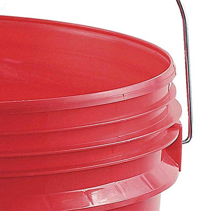 AFF Heavy Duty 5 Gallon Bucket with Lid, Red, 1 Pack, AFFBUCKET