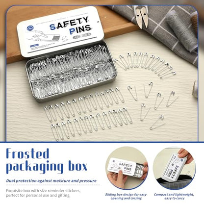 Jmuiiu 400 PCS Safety Pins, 0.9 Inch Small Inch Safety Pins, Clothes Pin - size: 0.9 inch-400 pcs