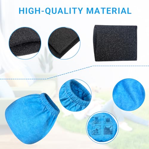 8 Pack VRC2 Vacuum Filters Fit for Armor All 2.5 Gallon Wet Dry Vac: AA255W