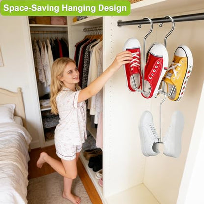 Shoe Drying Hanger for Washing Machine Shoes Stainless Steel 3-Pack - color: For 3 Pairs