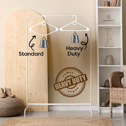 Ultra Heavy Duty Plastic Clothes Hangers – White Strong Durable Coat & Suit Hangers – Thick Plastic Closet Organizer Hangers 24 Pack - color: White, size: 24