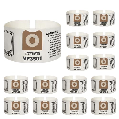 15 Pack VF3501 Size C High Efficiency Dust Filter Bags - size: 15PK, style: Heavy Duty