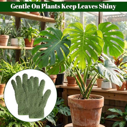 Amabro Microfiber Gloves for Plants Dusting, Reusable Cleaning Dusters
