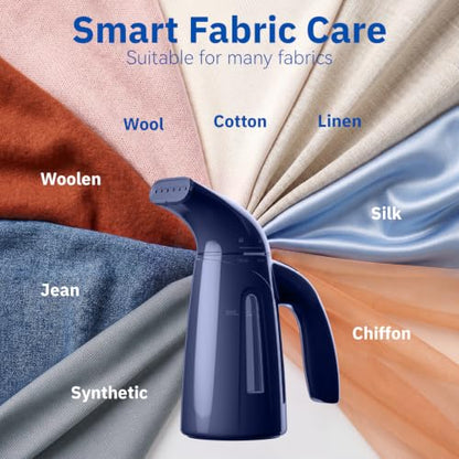 OGHom Steamer for Clothes, Handheld Clothing Steamer for Garment, 240ml Big Capacity 700W Portable Travel Steam Iron(Deep Blue) - color: Deep Blue