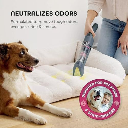 StainForce Cordless Portable Spot & Stain Remover, Deep Carpet Cleaner, Lightweight Handheld Fabric Washer for Pet Messes, Couch, and Car Seats