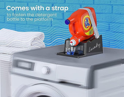 Skywin Liquid Laundry Detergent Holder Stand - 1 Pack - Black with Print - color: Black/White Print