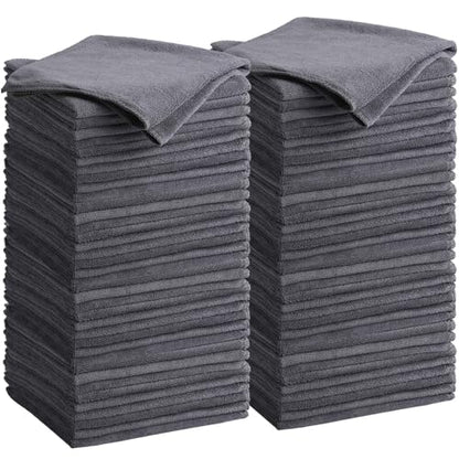 Nuenen Car Microfiber Clean Cloths, Gray, 16 x 16 Inch, 60 Pcs - color: Gray, size: 16 x 16 inches