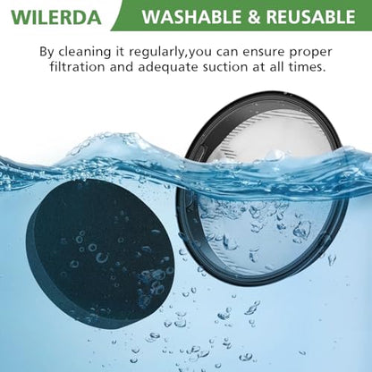 NEN110A Vacuum Filter for Eureka Whirlwind Bagless Canister, 4-Pack