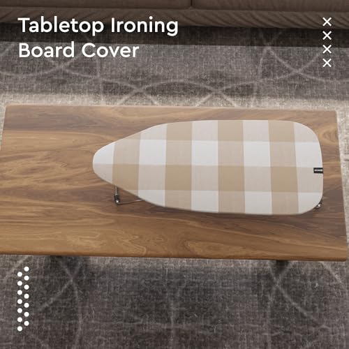 Encasa XO Ironing Board Cover and Pad, Thick Felt 28"x12" - color: Buffalo Beige, size: Mini