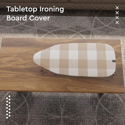 Encasa XO Ironing Board Cover and Pad, Thick Felt 28"x12" - color: Buffalo Beige, size: Mini