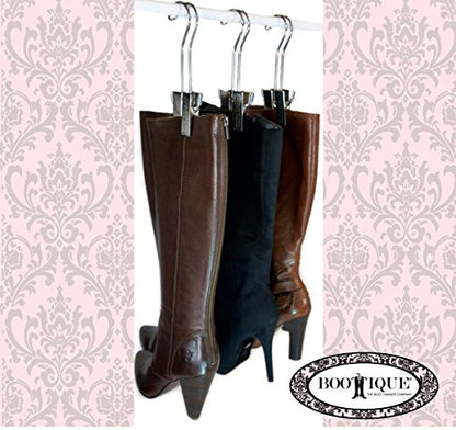 Boottique Add-on Boot Hangers - SET OF 6 Only - Holds, Shapes, & Protects Most Styles of Boots (6 Original Silver Hangers) - color: 6 Silver Hangers Add-on