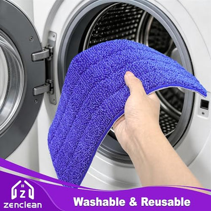 Reusable Mop Pads Compatible with Swiffer PowerMop, 7 Pack Microfiber Power Mop Refills Washable for 15" Spray Mops, Multi-Surface Floor Cleaning