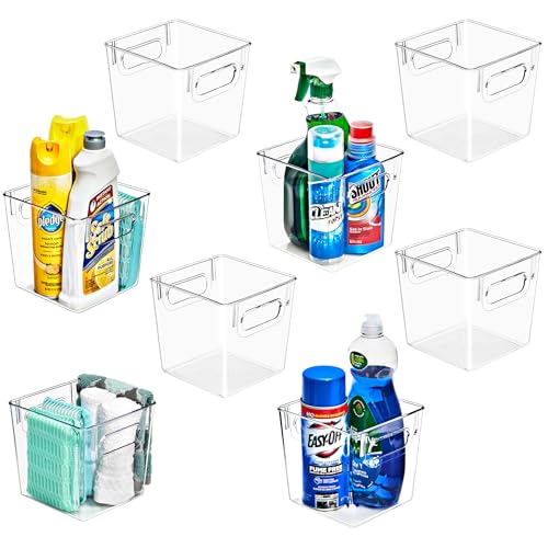 Sorbus Fridge Organizers and Storage, Clear Plastic Bins (Small, 8 Pack) - size: Small, style: 8 Pack