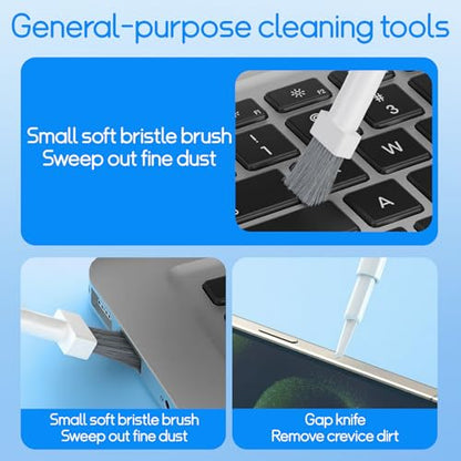 32-in-1 Keyboard Cleaning Kit iPhone Charging Port Speaker Cleaner - color: White
