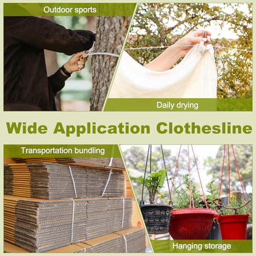 uxcell 4mm Nylon Rope, 10ft Portable Clothesline for Luggage and Backpack Tie Downs, Hanging Clothes, Swings, Camping and Mountaineering Tie Downs, Dark Gray - color: Dark Gray