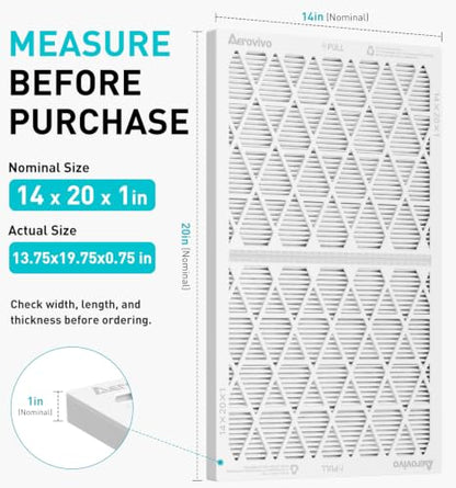 Refillable 14x20x1 Air Filter MERV 8, Reusable Frame & 6 Refills - size: 14" x 20" x 1"