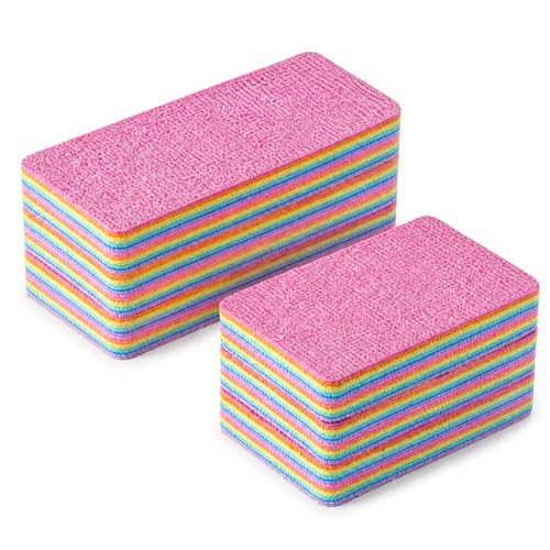 6 Pack Rainbow Spong, 12-Layer Peelable Microfiber Sponge