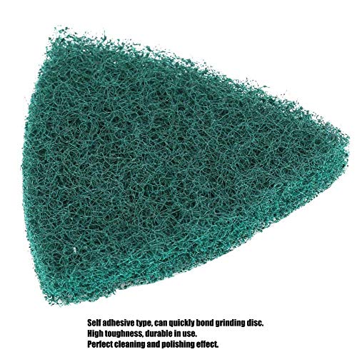Industrial Scouring Pads 5 Pack Heavy Duty Abrasive Scrubbers for Kitchen Cleaning Non-Scratch Triangular Design Brushed Finish Mat Style