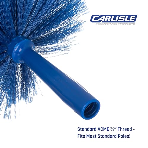 Sparta Round Duster Head, Soft Flagged Bristles, 9 Inch, Blue, 12-Pack