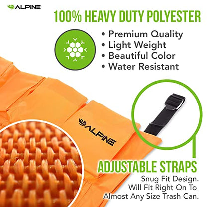 Alpine Trash Can Caddy Bag for Commercial Cleaning with 12 Pockets - size: 1-pack
