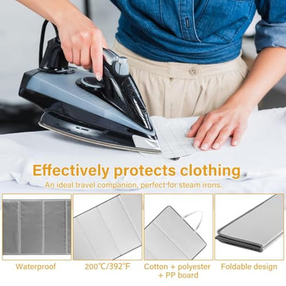 Steamer Board for Clothes with Garment Steamer Ironing Gloves,Stand for Steaming Clothes,Steamer Pad,Hanging Ironing Board,Steamer for Clothes,Hanging Steam Iron Pad