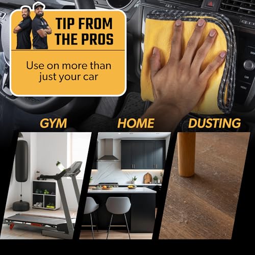 Chemical Guys, Professional Microfiber Towels, 16 x 16 in, Gold, 12 Pack - color: Yellow