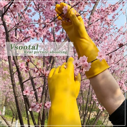 Household Cleaning Gloves, Dishwashing Gloves for Kitchen, 8 Pairs - size: X-Large